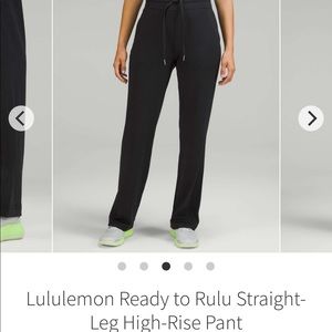 Lululemon ready to rulu straight leg pant